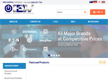Tablet Screenshot of circuitbreakerwarehouse.com